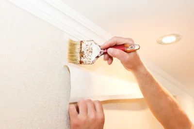 Pose de papier peint à Val de Chaise — revêtements muraux et toiles de verre